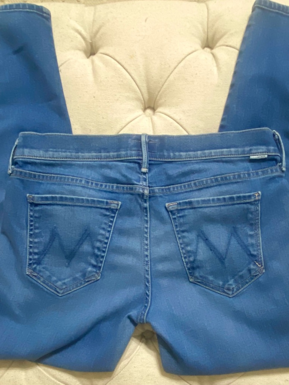 MOTHER Women's Sky Blue Skinny Jeans